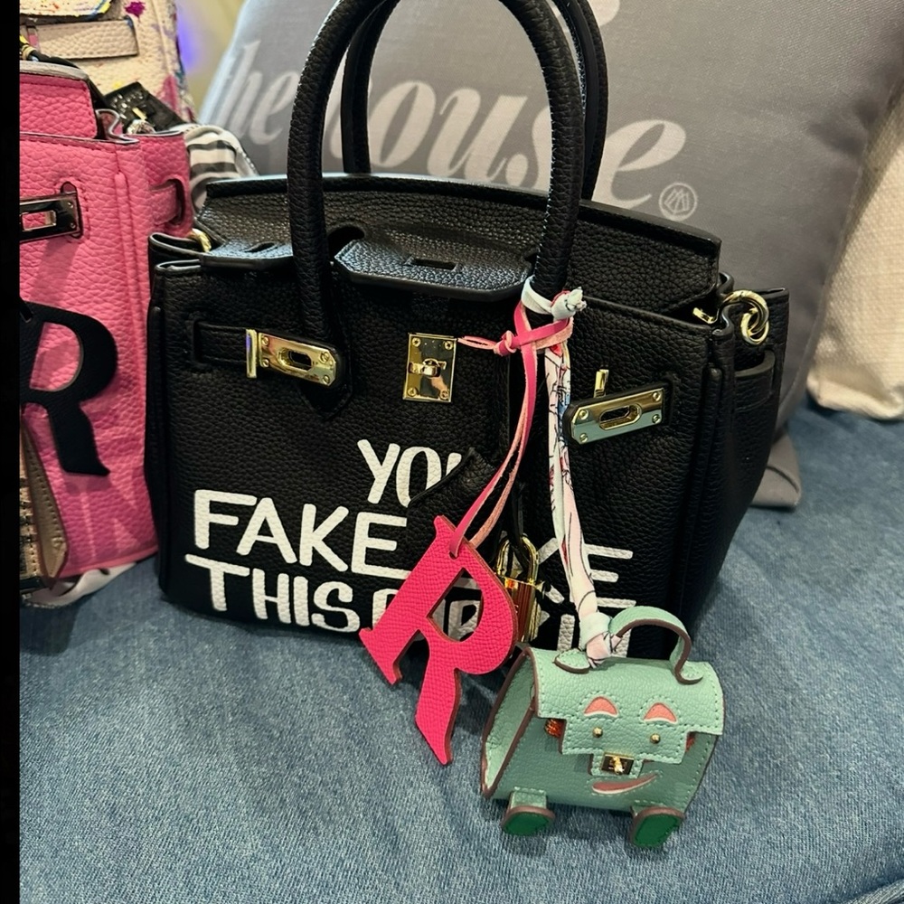 Colorful Designer Mini Bag Charm - Picture 2 of 4